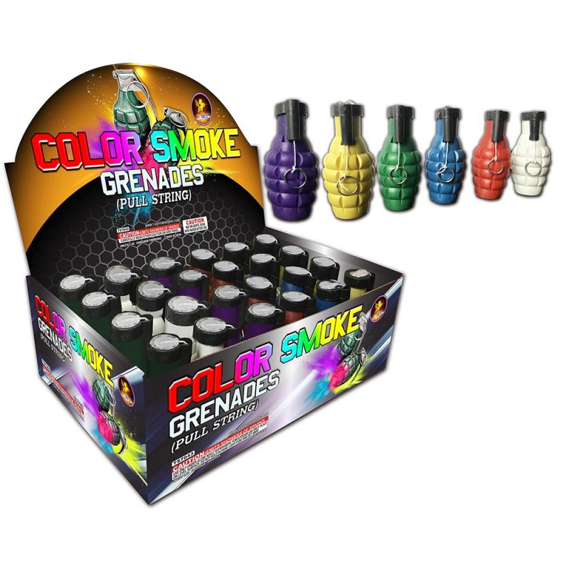 PULL STRING COLOR SMOKE GRENADES