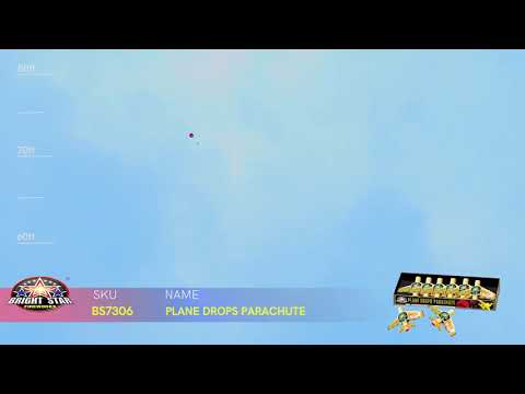 PLANE DROPS PARACHUTES