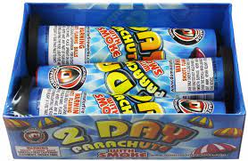 Double Parachutes W/ Smoke, Day